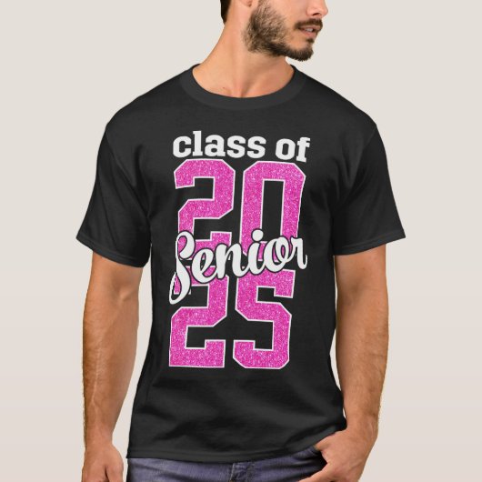 Cl Of 2025シニア25シニア卒業ガールズウィメンズ Tシャツ (正面)