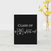 Cl Of 2025 Math おもしろい Piシニア卒業ギフト カード (黄色い花)