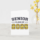 Cl Of 2025 Softbyll Senior Graduation Wom カード (黄色い花)