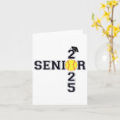 Cl Of 2025 Softbyll Senior Graduation Wom カード (黄色い花)