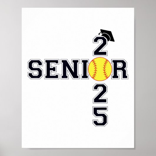 Cl Of 2025 Softbyll Senior Graduation Wom ポスター (正面)