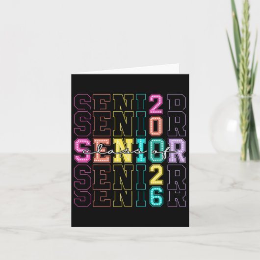 Cl Of 2026シニア2026新学期2026卒業生 カード (正面)