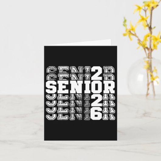 Cl Of 2026 Senior 2026 Back To School 2026 Graduat カード (黄色い花)