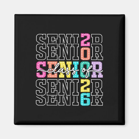 Cl Of 2026 Senior 2026 Graduation Student Men Wome マグネット (正面)