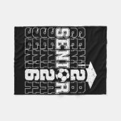 Cl Of 2026 Senior 2026 Soccer Seniors Graduation フリースブランケット (正面(横))