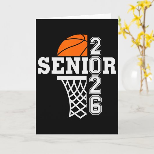 Cl Of 2026 Sketll Senior 26 Player Team Graduation カード (黄色い花)