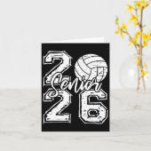 Cl Of 2026 Volleyball Senior 2026 Back To School F カード (黄色い花)