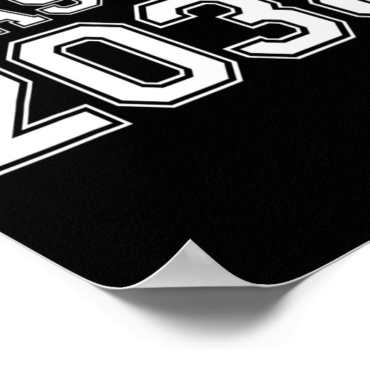 Cl Of 2038 First Day Of Back To School Teacher Boy ポスター (角)