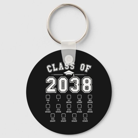 Cl Of 2038 Grow With Me Checklist Pre-K - 12Gr キーホルダー (正面)