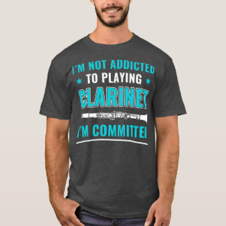Claにおもしろいコミットしたクラリネット奏者 Tシャツ