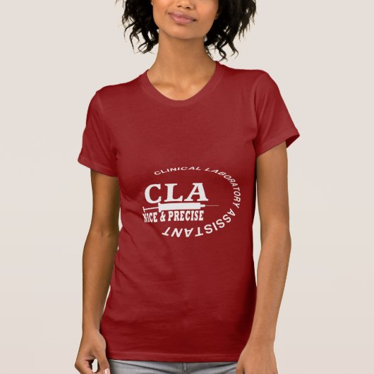 CLAスローガン – 素晴らしく正確！研究室 Tシャツ (正面)