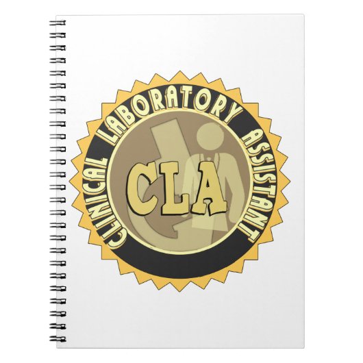 CLA BADGE – 臨床検査助手 ノートブック (正面)