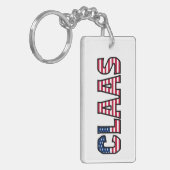 Claas Name Vorname USA Flagge Anhänger Schlüssel キーホルダー (正面左)