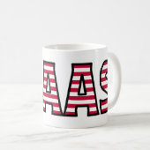 Claas Name Vorname USA styled Tasse Kaffeetasse コーヒーマグカップ (正面右)