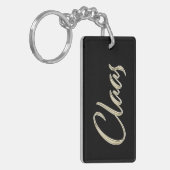 Claas Name whitegold Schlüsselanhänger Anhänger キーホルダー (正面左)