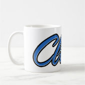 Claas Vorname Name blue Tasse Kaffeetasse コーヒーマグカップ (左)