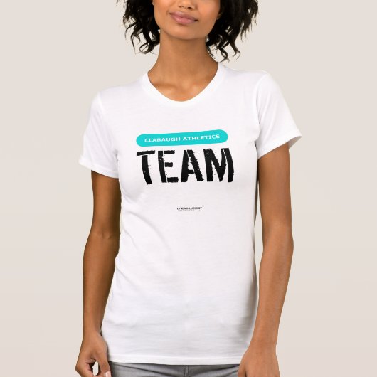 Clabaughの運動競技のチーム Tシャツ (正面)