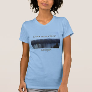 Clackamasの川、オレゴン Tシャツ