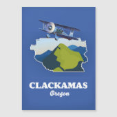 Clackamas Oregonの米国の地図 (正面)