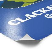 Clackamas Oregonの米国の地図 フォトプリント (角)
