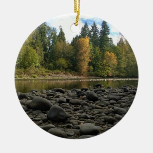 Clackamas River(OR) セラミックオーナメント (正面)
