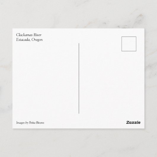 Clackamas River(OR) ポストカード (裏面)