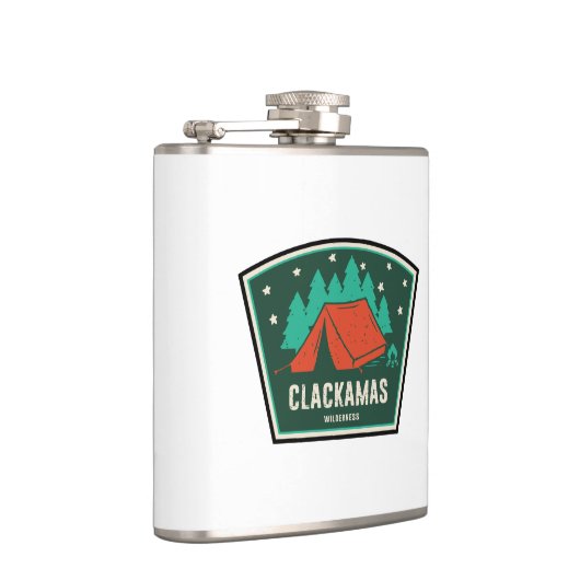 Clackamas Wilderness Oregon Camping フラスク (右)