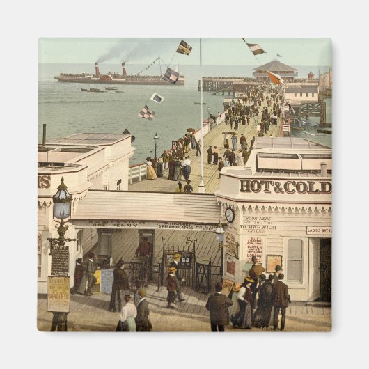 Clacton-on-Sea Pier I, Essex,イギリス マグネット (正面)