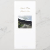 Cladaghウェディングレセプションメニュー メニュー (裏面)