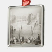 Claddaghからのゴールウェイの眺め メタルオーナメント (左)