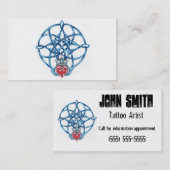 Claddaghのケルト結び目模様の名刺 名刺 (正面/裏面)