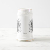 "Claddaghの銀製の十字" ビールジョッキ (中央)