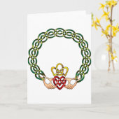 Claddagh カード (黄色い花)