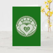 Claddagh カード (黄色い花)