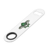 Claddagh Emerald Green Shamrock Bottle Opener スピード栓抜き (正面アングル)