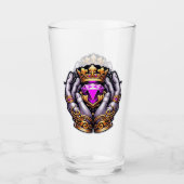 Claddagh Pint Glass タンブラーグラス (正面)