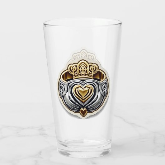 Claddagh Pint Glass タンブラーグラス (裏面)
