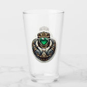 Claddagh Pint Glass タンブラーグラス (正面)