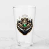 Claddagh Pint Glass タンブラーグラス (正面)