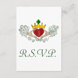Claddagh R.S.V.Pカード(フルカラー) 出欠カード