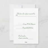 Claddagh R.S.V.Pカード（フルカラー） 出欠カード (裏面)