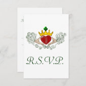 Claddagh R.S.V.Pカード（フルカラー） 出欠カード (正面/裏面)