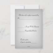 Claddagh R.S.V.Pカード（黒） 出欠カード (裏面)