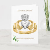 Claddagh Ring Congratulations on Your Engagement カード (正面)