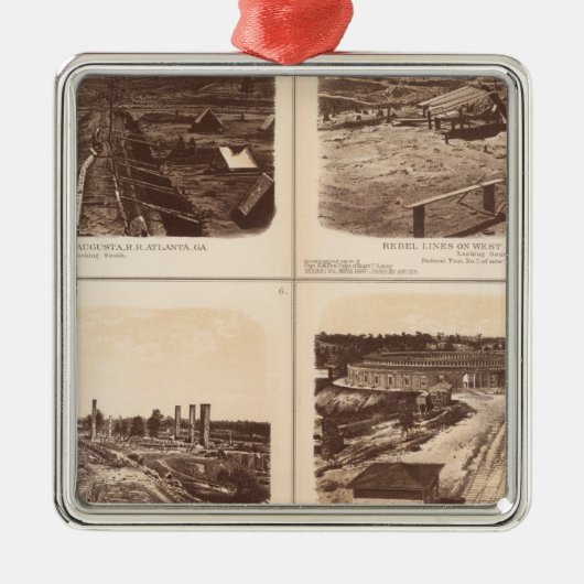 clads、エンジンの英雄、反逆ライン、建物にアイロンをかけて下さい メタルオーナメント (正面)