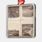 clads、エンジンの英雄、反逆ライン、建物にアイロンをかけて下さい メタルオーナメント (左)