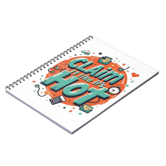 Claim It Like It’s Hot – Funny Insurance ノートブック (左側)