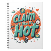 Claim It Like It’s Hot – Funny Insurance ノートブック (正面)