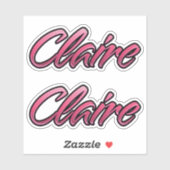 Claire faded pink Aufkleber Sticker Stickerset シール (シート)