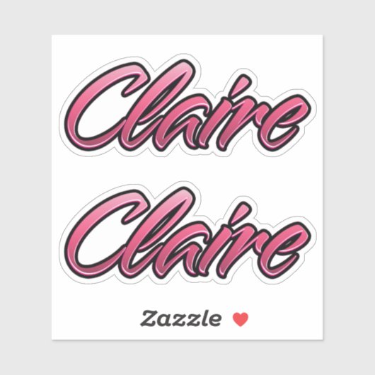 Claire faded pink Aufkleber Sticker Stickerset シール (シート)